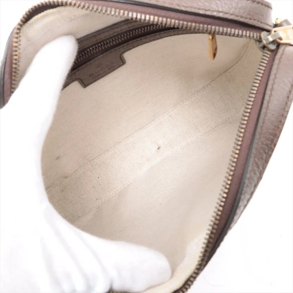 Gucci GG Supreme Shoulder Bag Brown PVC Leather Crossbody 699439 - Picture 6 of 11